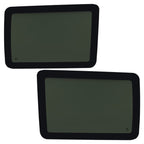 Fit Jeep Wrangler 2007-2010 Door Window Glass Dark Rear Driver +Passenger Side