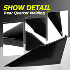 Rear LH+RH Quarter Molding Cover Panel For Toyota Prius 16-22 Prius Prime 17-22