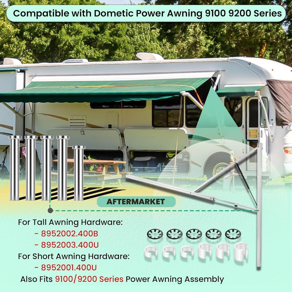 Awning Arm Pin and Fasteners Kit for Dometic 9100 9200 Power Awning 8952002.400B