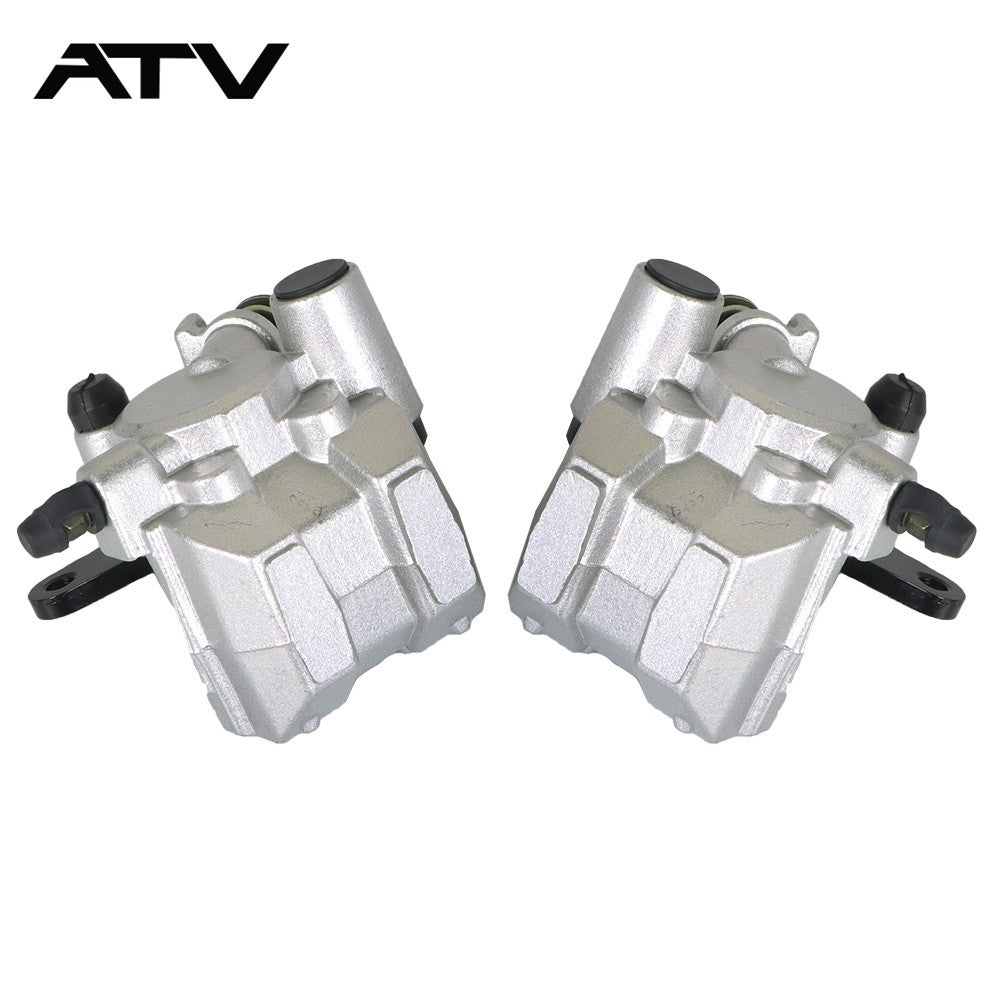 Front Brake Calipers & Brake Rotors For Yamaha Grizzly 350 400 450 YFM 2007-2014