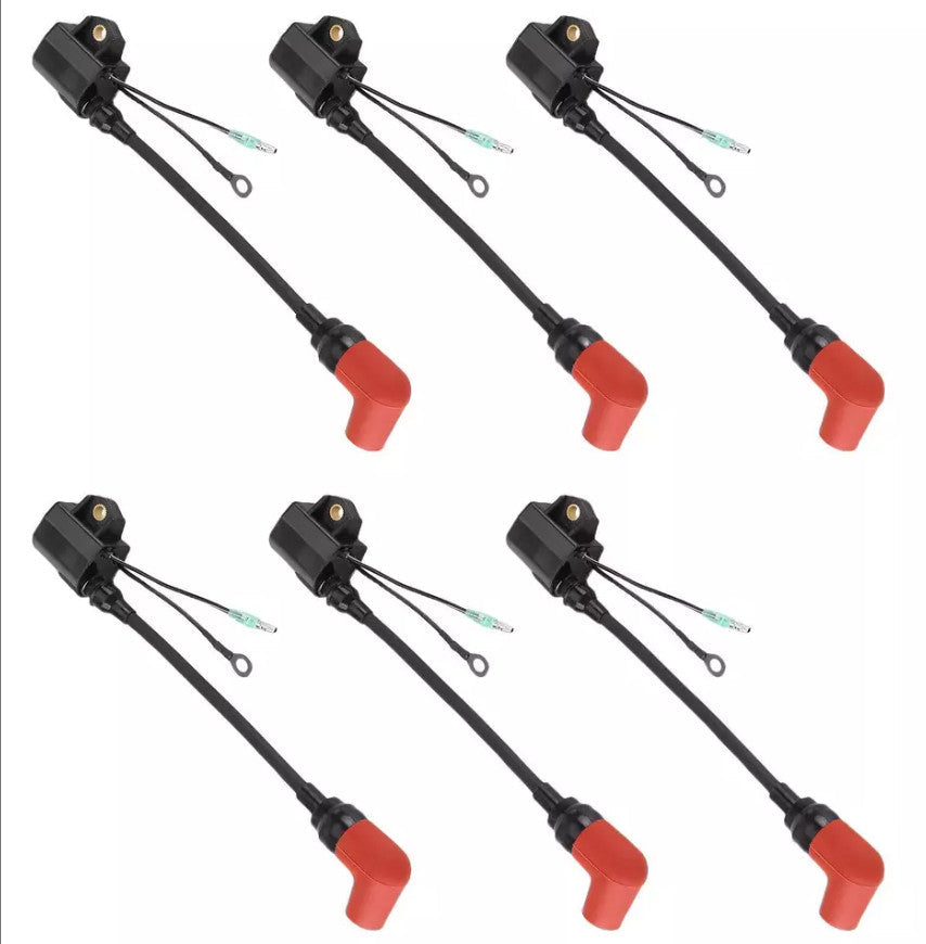 6X Ignition SET 6R3-85570-01 00 for Yamaha Outboard 100HP 175 200 225HP 2 Storke