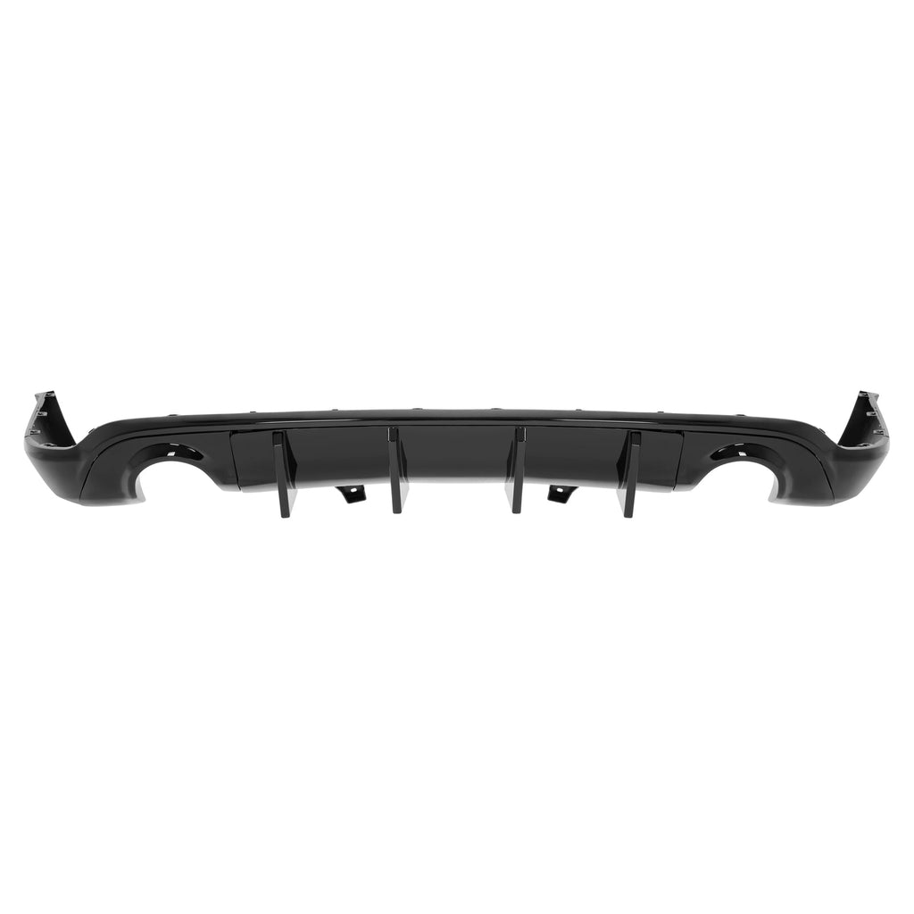 Rear Bumper Diffuser Dual Exhaust For Dodge Durango 2011-2025 Glossy Black