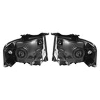 For Ford Expedition 2007-2014 Black Headlights Amber Corner W/All bulbs Pair