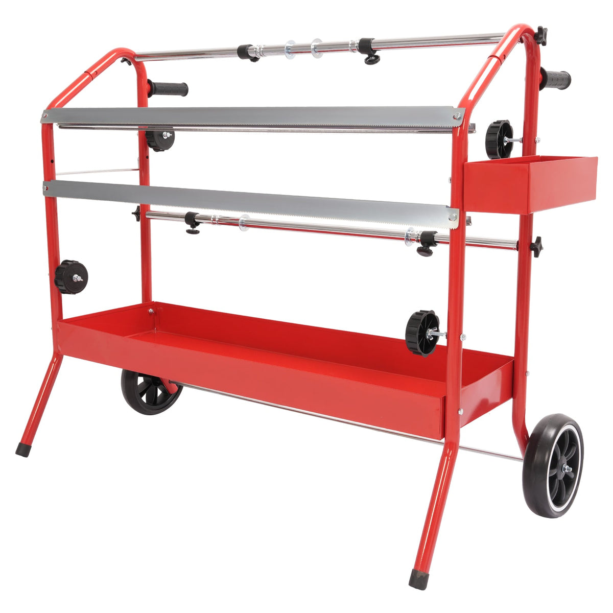 36" Mobile Multi-Roll Masking Paper Machine Dispenser Storage Tray Cutting Blade