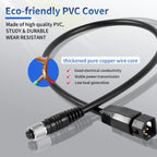1852068 7-Pin Adapter Cable for Humminbird Fish Finder, Minn Kota US2 Transducer