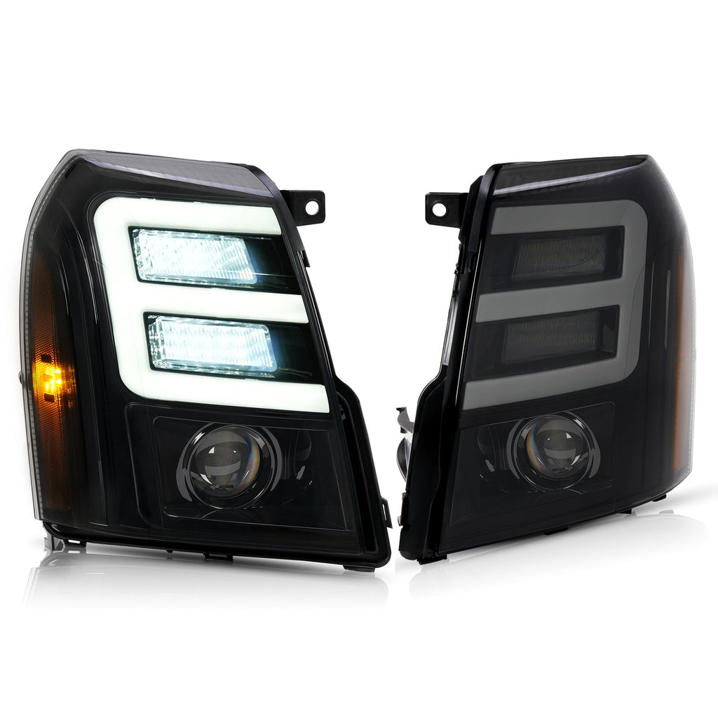 For Cadillac Escalade 2007-2010-2014 ESV EXT LED Projector Headlights HID/Xenon