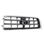 For Subaru Forester 2003-2005 Front Chrome Shell w/ Gray Insert Grille Grill