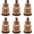 6X Injector Sleeve Tube Copper 3183368 Fit for Volvo D12 D16 Mack MP7 MP8 MP10