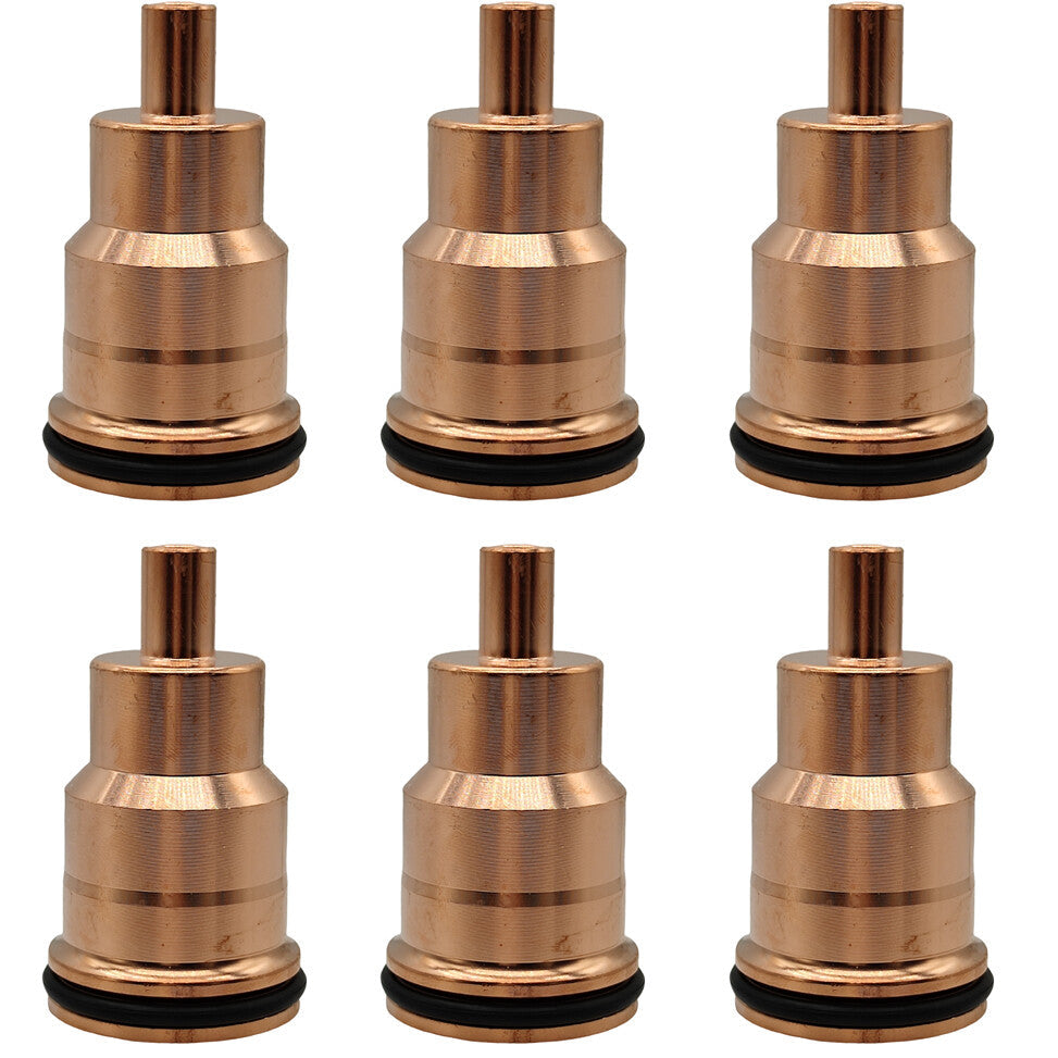 6X Injector Sleeve Tube Copper 3183368 Fit for Volvo D12 D16 Mack MP7 MP8 MP10