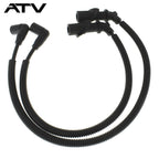 2×New Ignition Coil Spark Plug Caps & Wires For Polaris Ranger 700 RZR