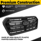 Front Bumper Grille Grill Gloss Black Trim For Subaru Ascent 2019-2022 SU1200183