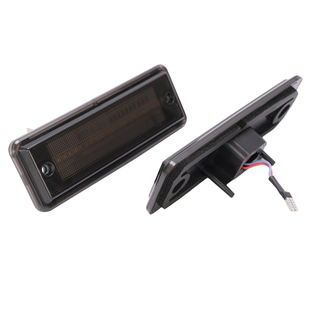 2x Smoke LED Rear Side Marker Lights Lamps For El Camino & Caballero 1978-1987