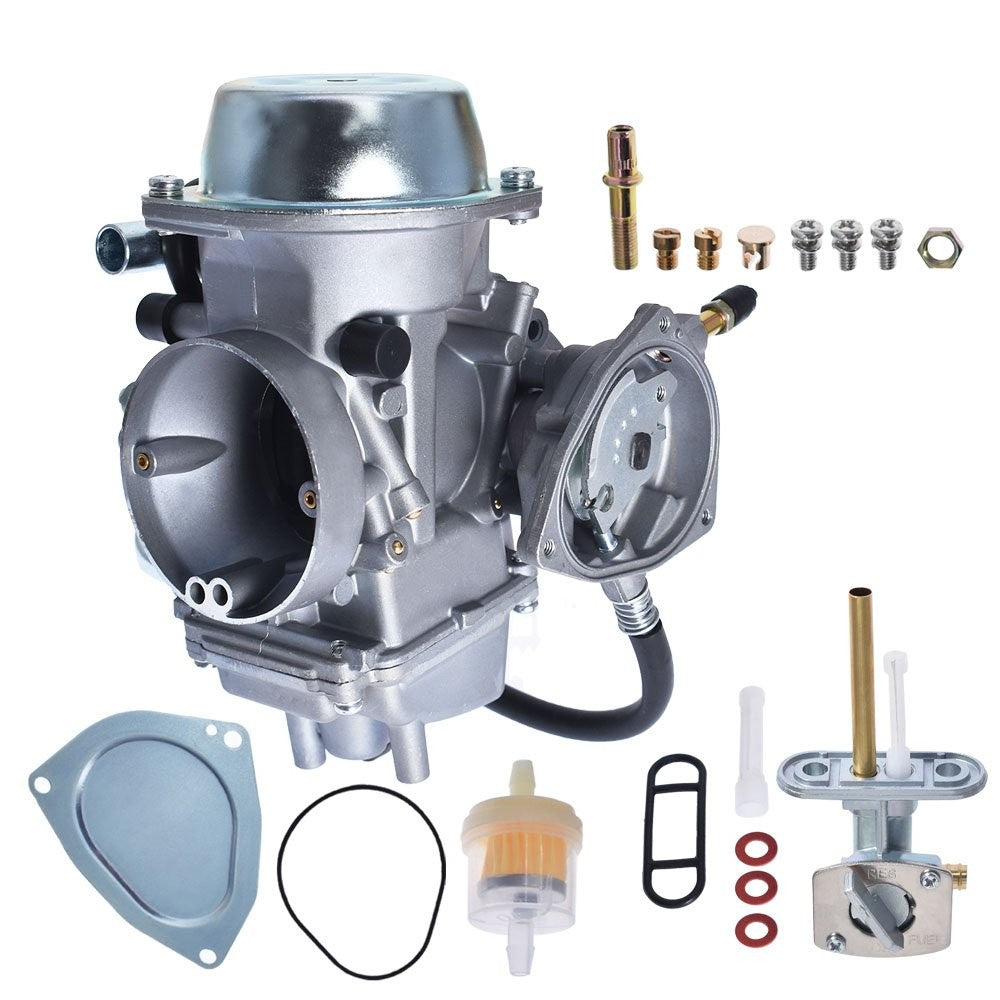 Carburetor For Yamaha Grizzly 660 YFM660 2002-2008 With Fuel Petcock