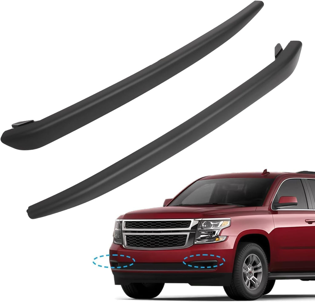 Bumper Trim Set For 2015-2020 Chevrolet Tahoe Front Driver and Passenger Side