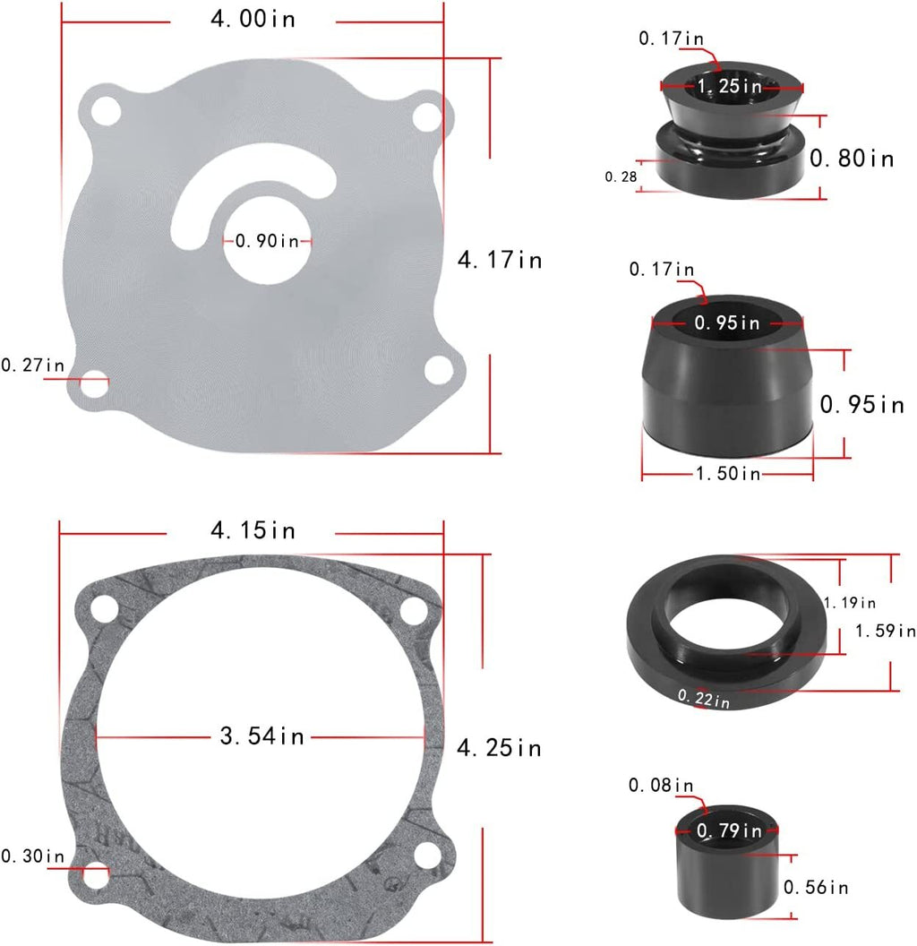 For Johnson Evinrude Water Pump Kit 5001594 BRP/OMC 140hp 150 175 200 V4 V6 V8