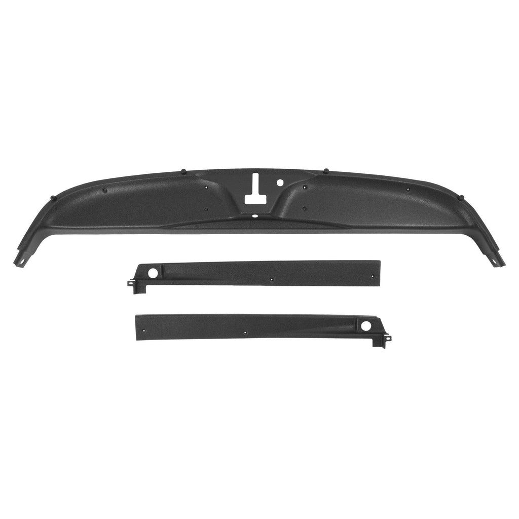Rear Inner Window Trim Set For 1984-1996 Chevrolet Corvette Coupe Black