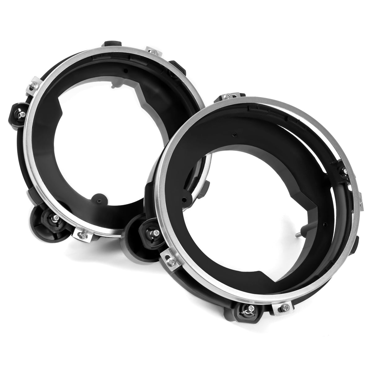 Left & Right Side Headlight Bulb Brackets Buckets For Jeep Wrangler 1997-2006