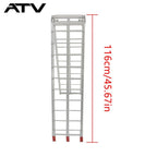 2× 7.5' Aluminum Folding Loading Ramps For ATV/ UTV Truck Motorcycle Lawn Mowerr