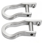 2Pcs Chrome Tow Hooks #84072462 For Chevrolet GMC Silverado Sierra 1500 2007-19