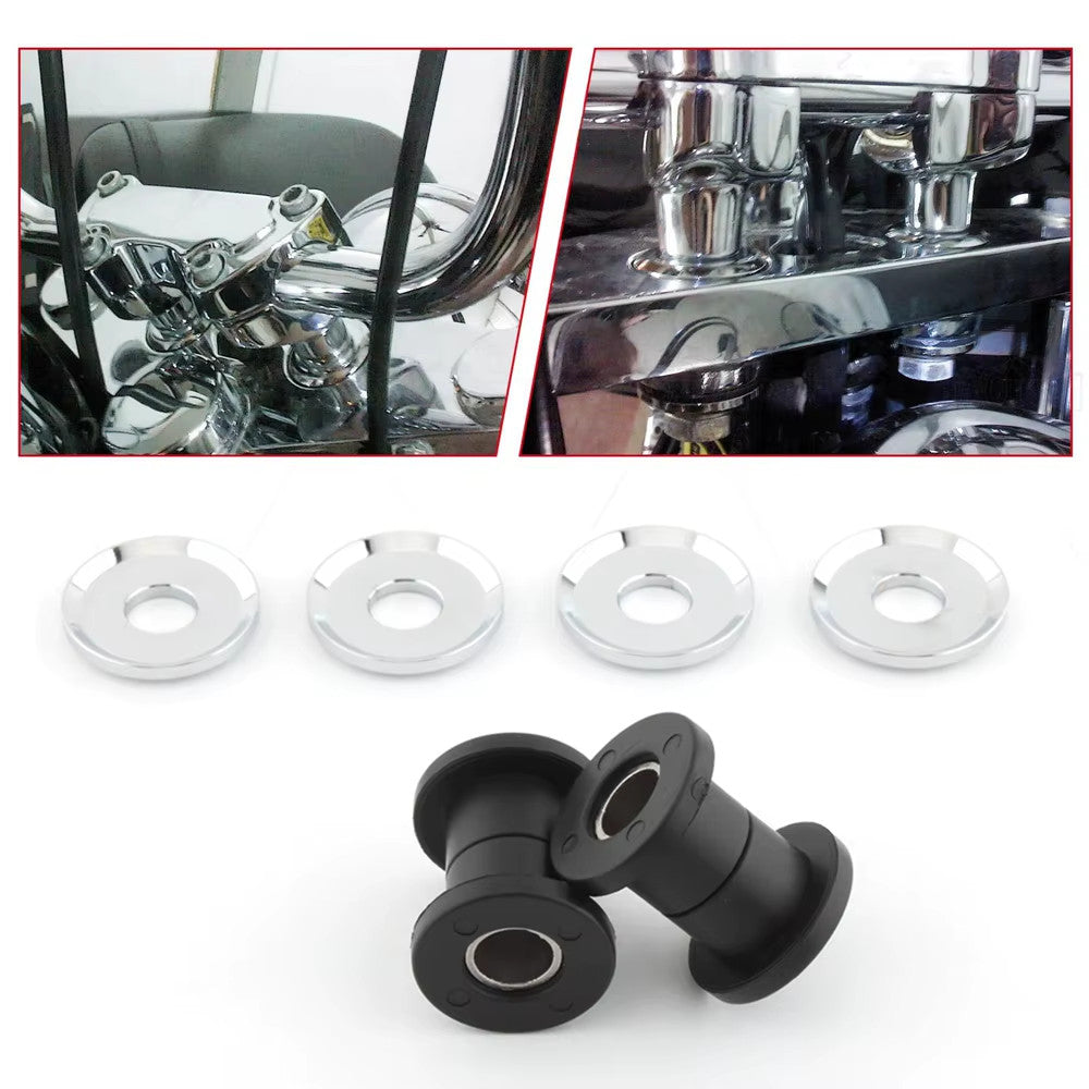 Polyurethane Handlebar Riser Bushings For Harley Touring FLH FLT 83-UP & Softail