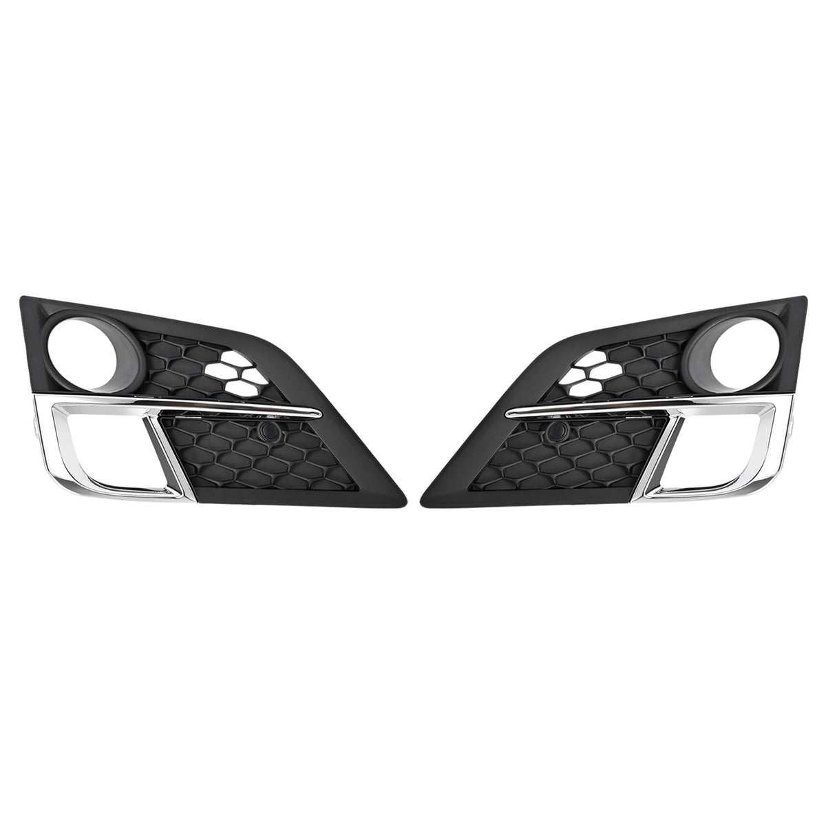 Pair For Honda Odyssey 2018 2019 2020 Front Bumper Fog Lights Chrome Trim Cover