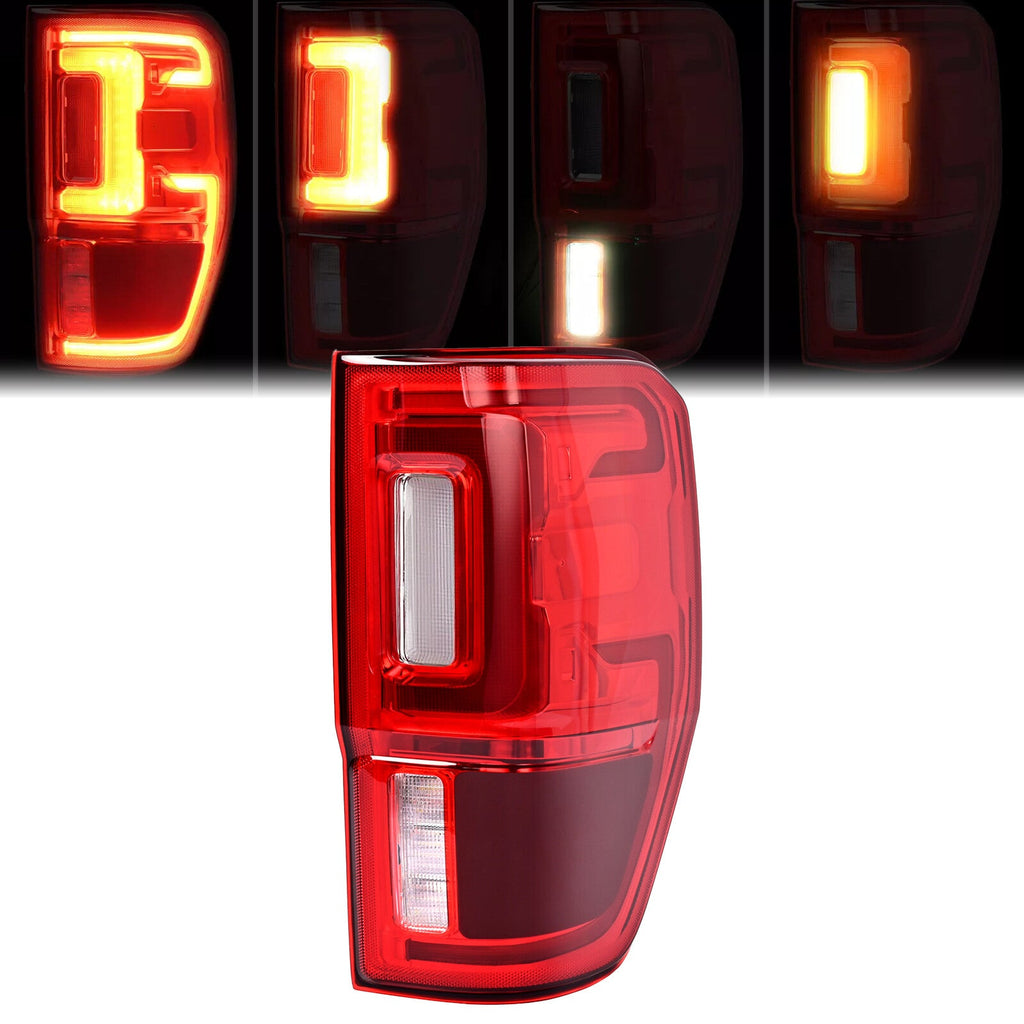 Right Passenger LED Tail Light Lamp For Ford Ranger XLT XL 2019-23 W/Blind Spot