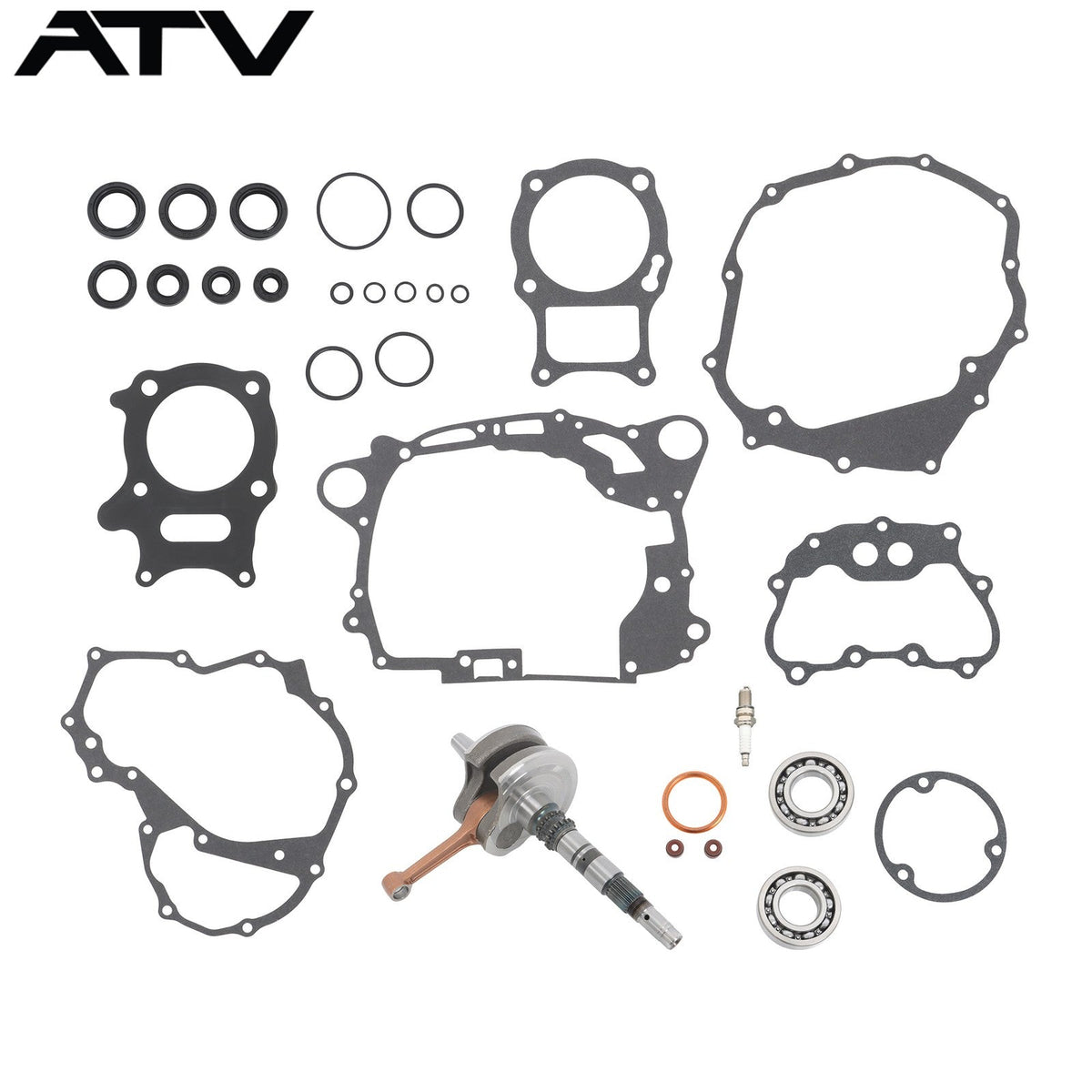 For Honda Complete Bottom End Crankshaft Gasket Seal Kit TRX250EX TRX250TE Recon
