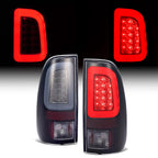 For 1997-03 Ford F150 99-07 F250 F350 Black Smoke LED Tube Tail Light Brake Lamp