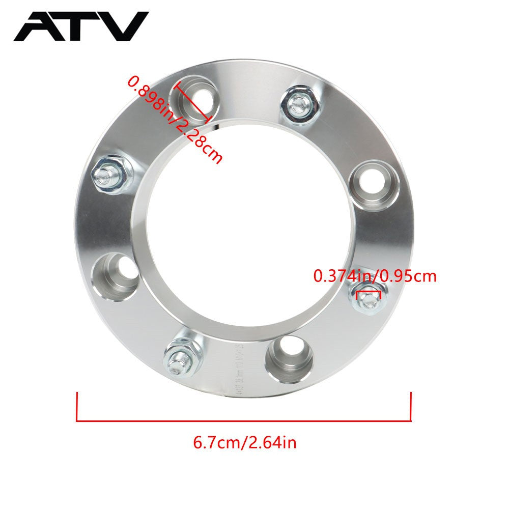 4× 2" 4x137 Wheel Spacers For Can-am Maverick Commander Outlander 400 Renegade