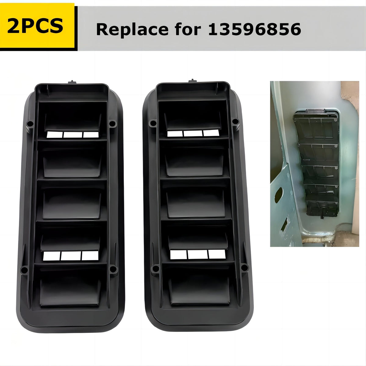 2 Cabin Pressure Air Vent Relief Valve Panel Grille For Chevrolet Silverado 1500