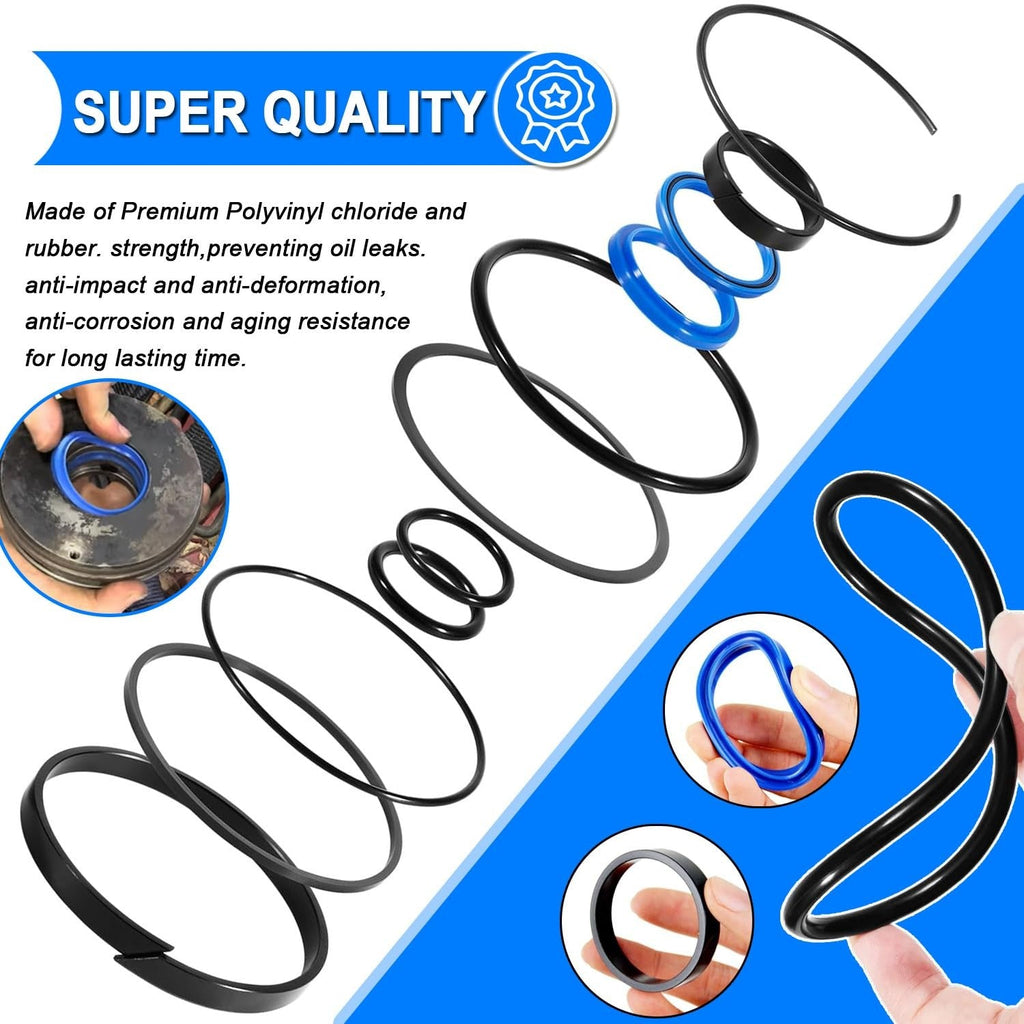 4.0" Bore x 1.75" Rod Cylinder Hydraulic Log Splitter Cylinder Rebuild Seal Kit