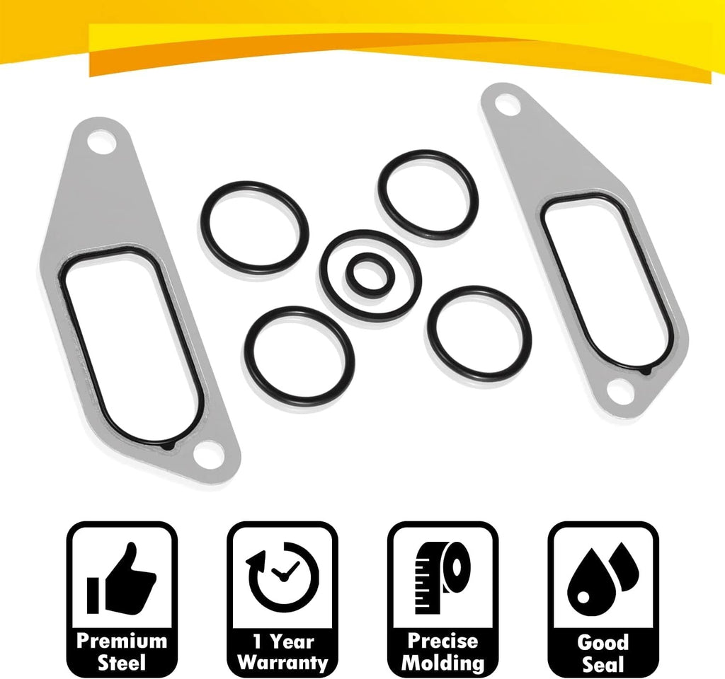 431327 Oil Cooler Mounting Kit Gasket O-Rings for DT466 DT360 Engine #675513C1