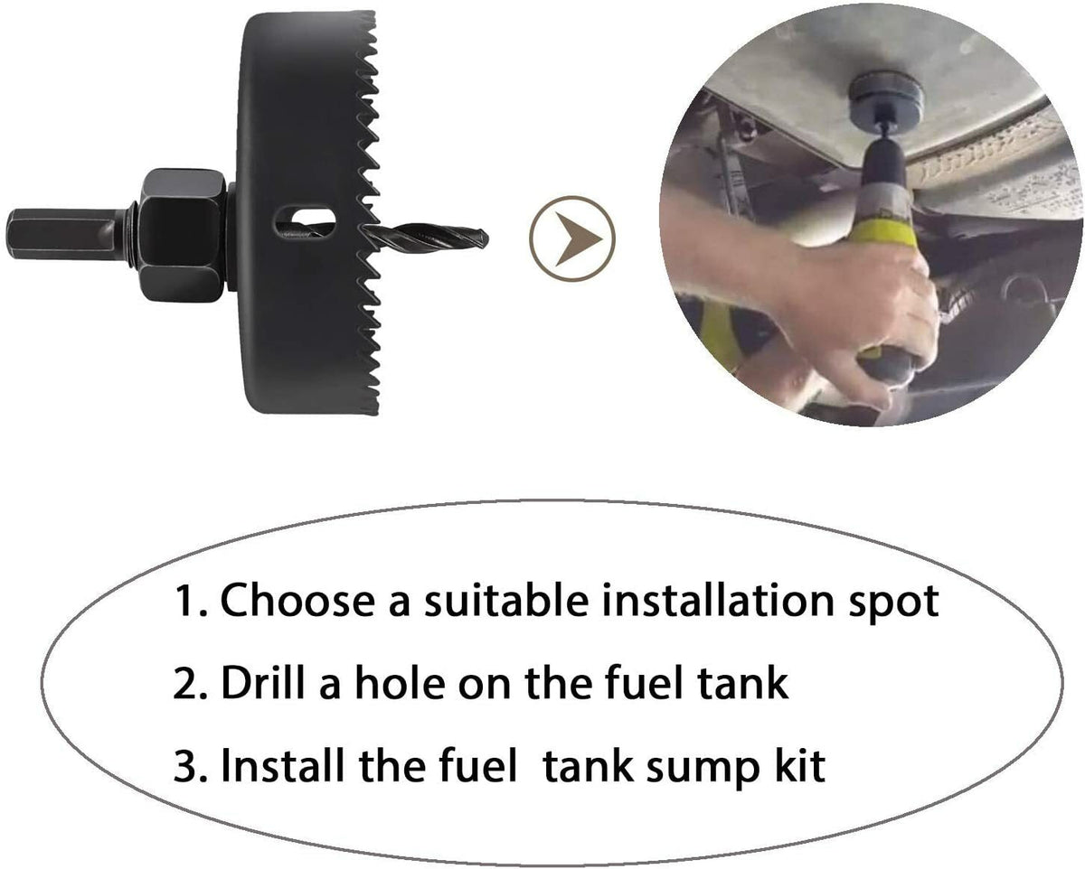 Fuel Tank Sump Kit for Cummins Powerstroke Duramax FASS Airdog Pump Diesel & Gas