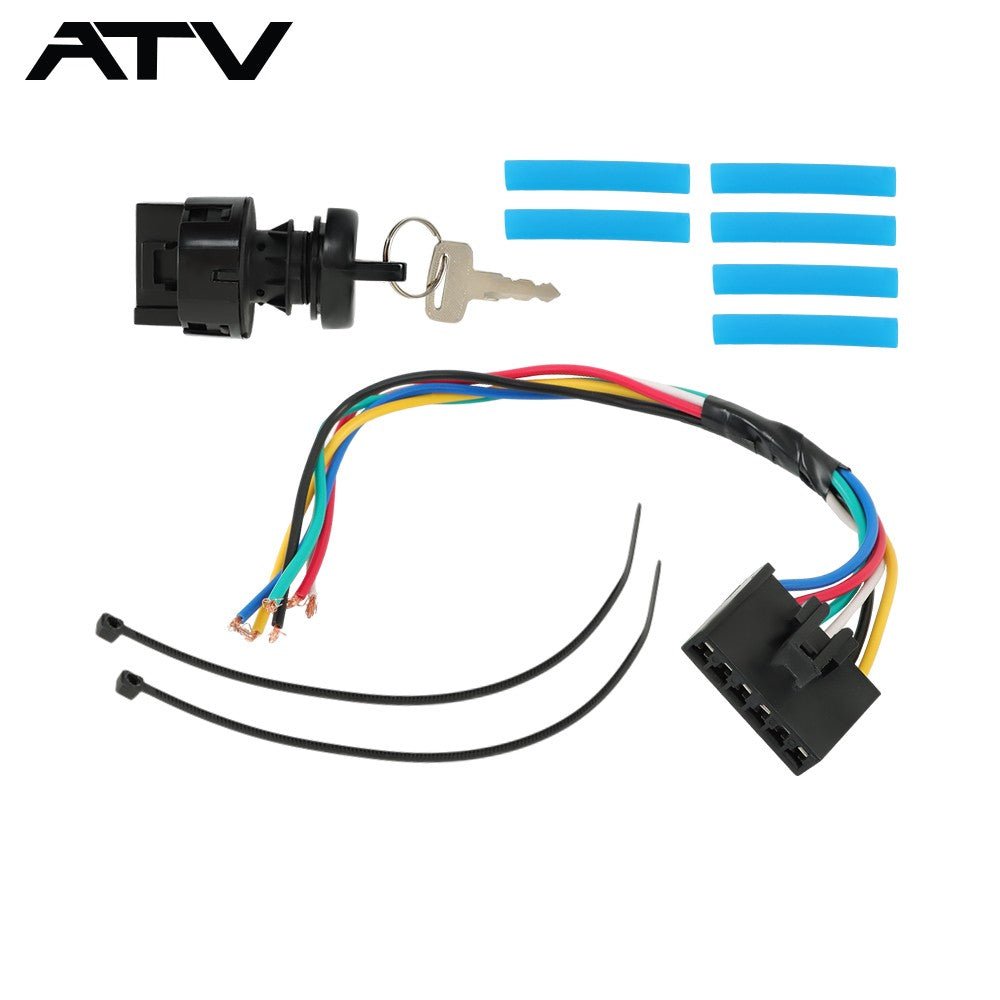Ignition Key Switch & Pigtail Harness for Polaris Magnum 325 330 500 2002-2006