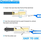 41x Pin Extractor Terminal Ejector Connector Removal Tool w/ Protective Bag