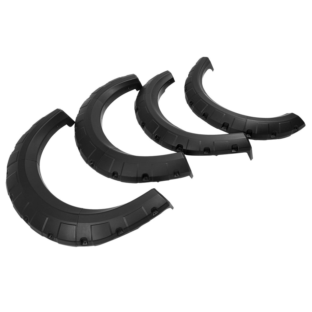 [4PCS] Pocket Riveted Wheel Fender Flare For 2009-2014 Ford F150 F-150 Styleside