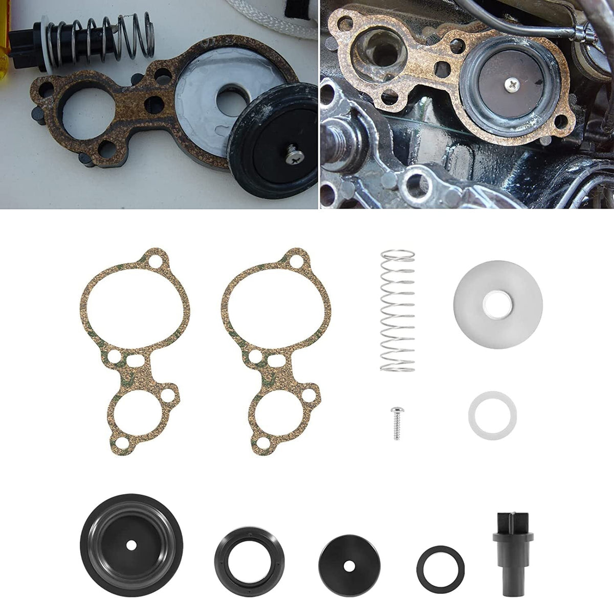 803062T1 Poppet Valve/Diaphr Kit Fit for Mercury 135-150-175-200hp 2.0L 2.5L V6