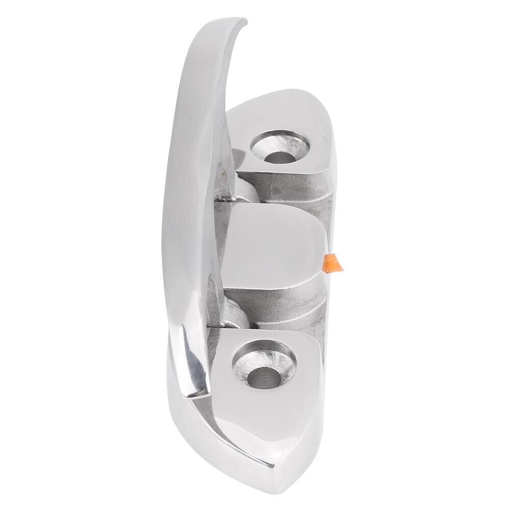 2 Pack Heavy Duty 4-3/4" Flush Mount Stainless Steel Flip Up Boat Cleat