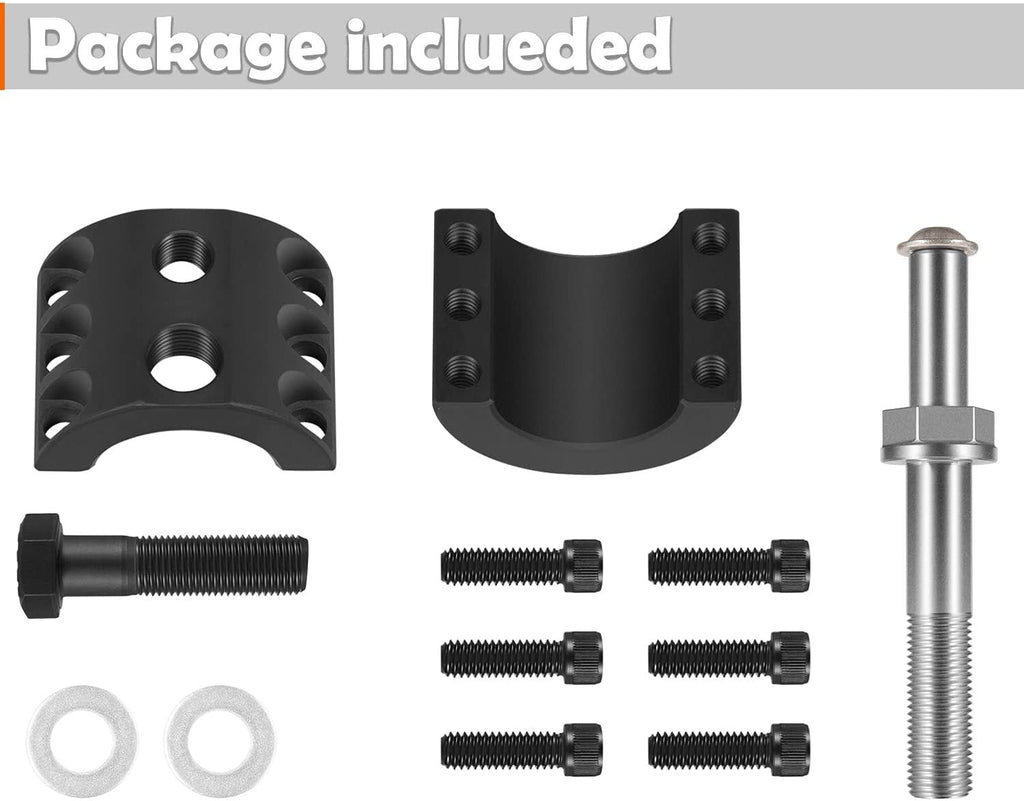 Steering Stabilizer Tie Rod Clamp Relocation Kit 1-1/2" OD Tube For Jeep JK JL