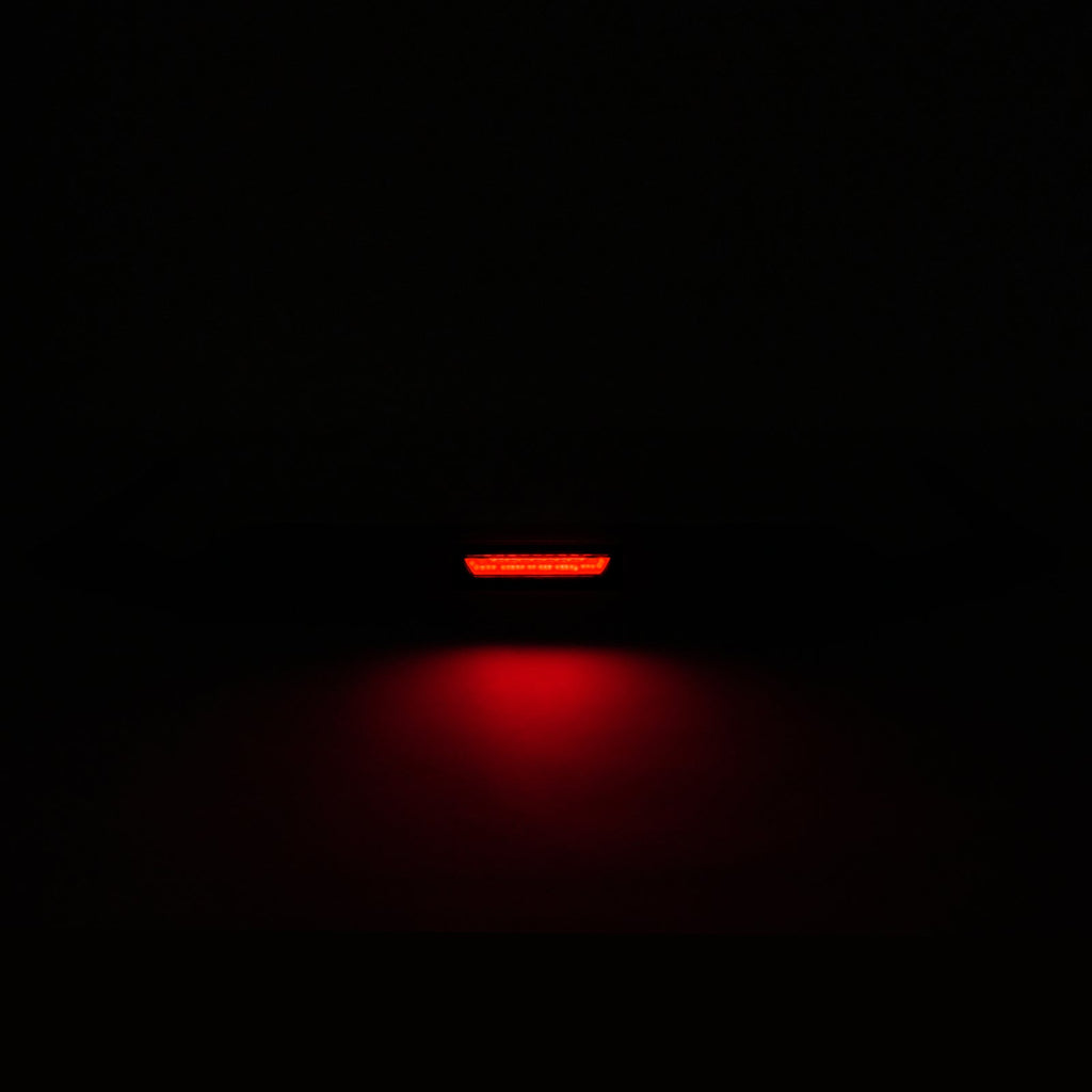 Rear Bumper Diffuser W/ Led Brake Light Gloss Black For 2021-23 Hyundai Elantra