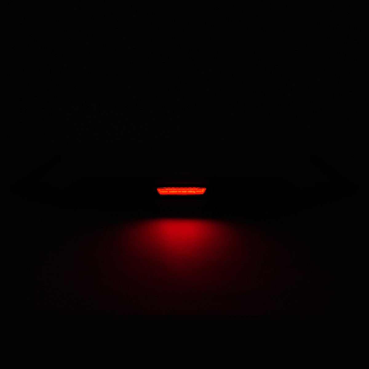 Rear Bumper Diffuser W/ Led Brake Light Gloss Black For 2021-23 Hyundai Elantra