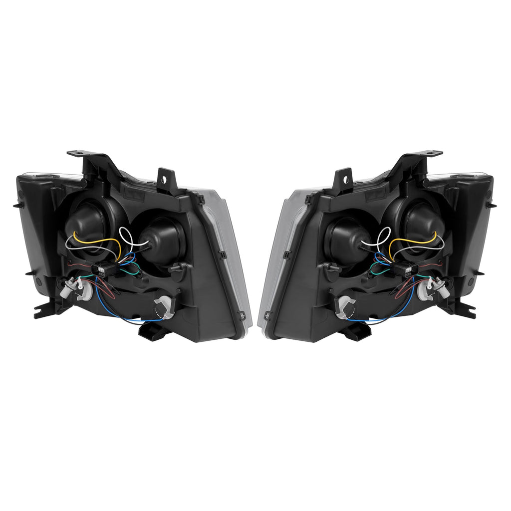Headlights For Avalanche/Suburban/Tahoe 2007-2014 LED Bar LH+RH Projector