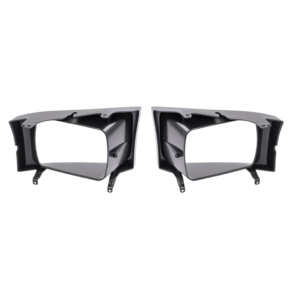 2PCS Headlight Door Set Bezel For Ford Super Duty F250 F350 F450 F550 1999-2004