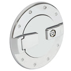For Hummer H2 2003-2009 Locking Fuel Door Gas Tank Cap Cover Aluminum Chrome