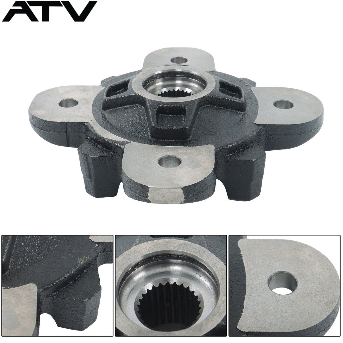 Front Wheel Hub Bearing Studs Brake Rotor 2014-2017 For Polaris Ranger HST