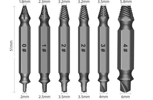 13PCS High Quality Screw Extractor Set Broken Bolt Remover S2 Steel Tool Kit