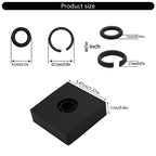 3 Sets 3/8" Impact Wrench Retaining Ring Clip with O-Ring for Milwaukee Type
