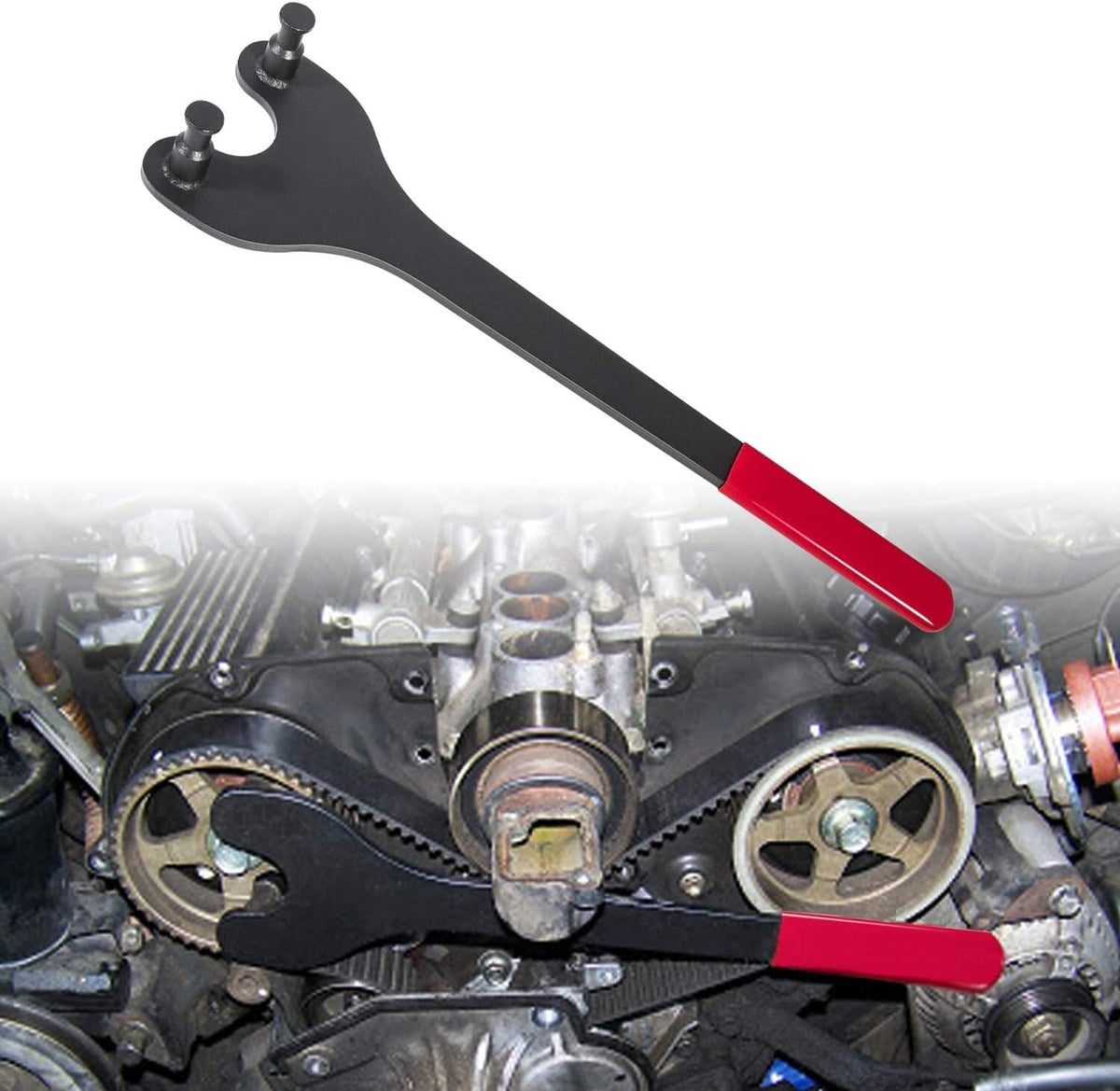 For Toyota 3.4L Cam Pulley Holder & Crankshaft Crank Harmonic Damper Pulley Tool