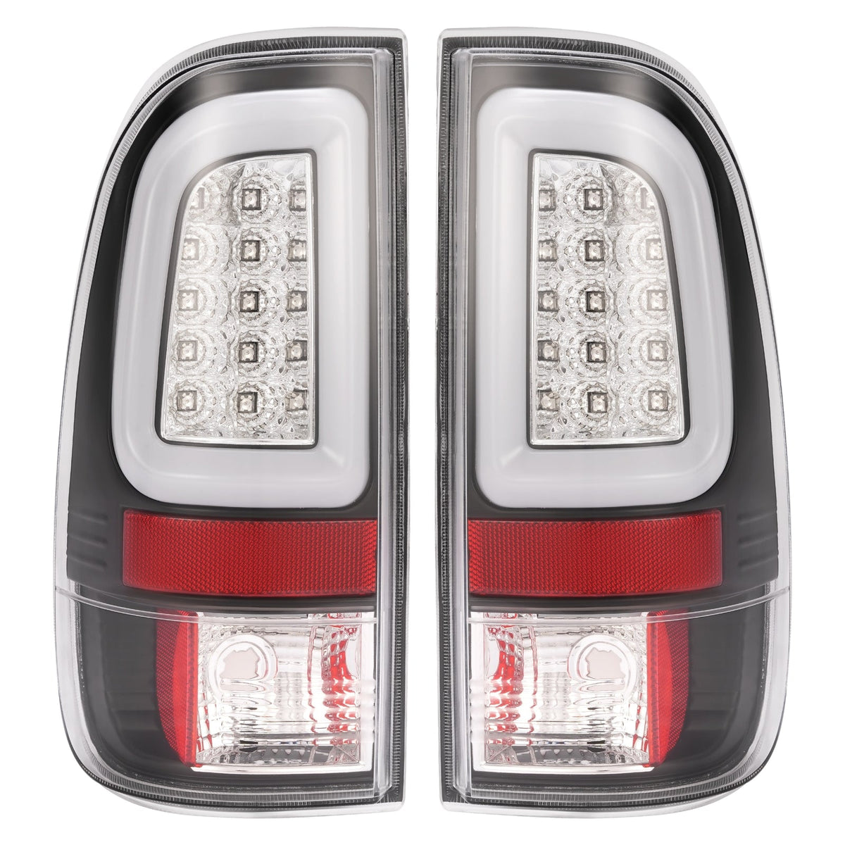 Pair Clear LED Tail Light Brake Lamps For Ford F250 F350 SD Super Duty 2008-2016