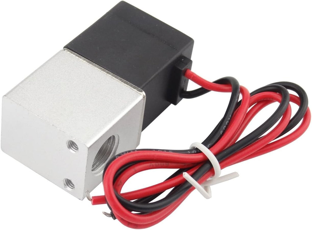 2PCS 1/4" Fast Response Electric Solenoid Valve Air Water DC 12V Normally Closed